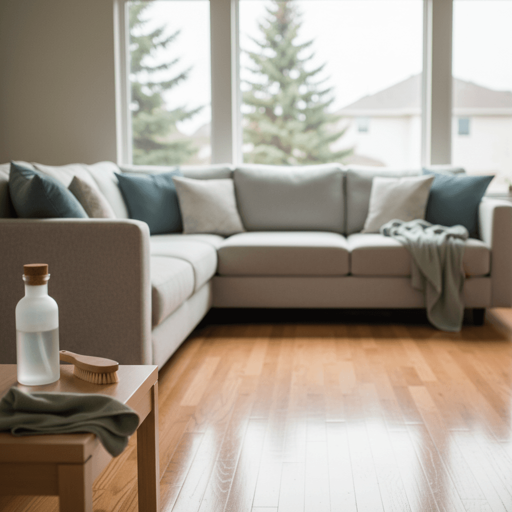 KLY Cleaning team performing regular cleaning in a Andover, Minnesota home